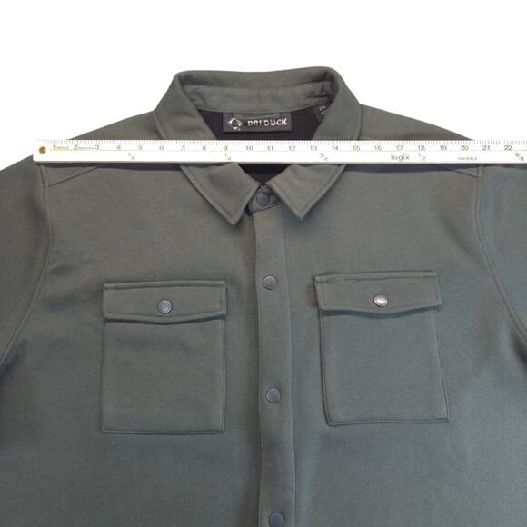 Dri Duck Jacket Men's Size 2XL Green Front Pockets Button Up Snap Heavy Jacket‎ - Picture 16 of 16